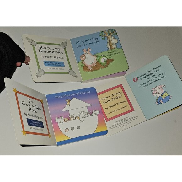 6 Sandra Boynton Board Books Lot Going To Bed Hippopotamus What's Wrong READ - Picture 8 of 16